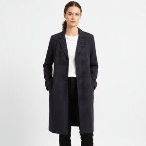 Danny & Nicole Blazer Jacket Longline Purple Stripes Dark Academia Minimalist XL